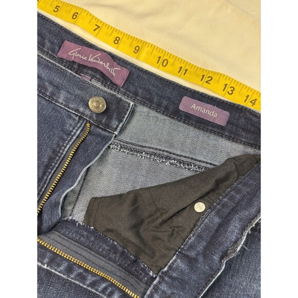 Gloria Vanderbilt Amanda Jeans Women’s Size 12 Blue High Rise Straight Leg - Picture 5 of 6